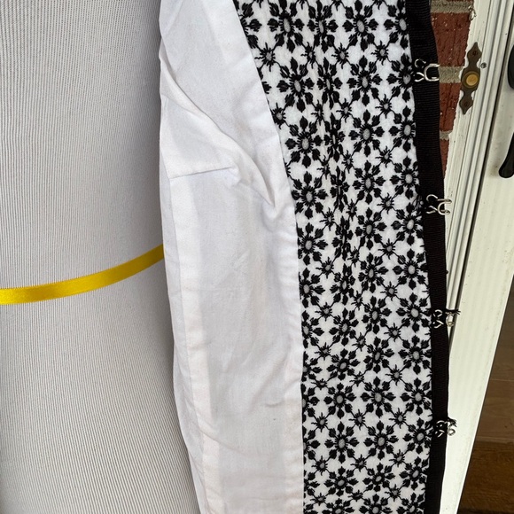 Womens Plus Size 18 Blazer black white floral Cottage Core Lane Bryant Casual - Picture 5 of 9